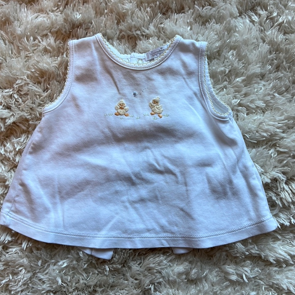 Infant button-back blouse